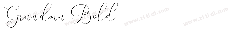 Grandma Bold字体转换
